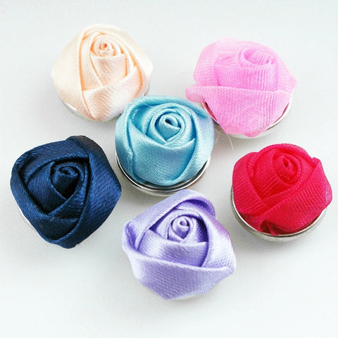 Silk Rose Bud 18 mm Snap