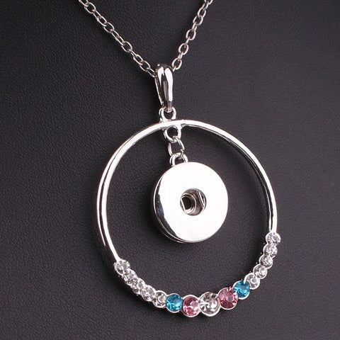 Circling Jewel Pendant For 18 mm Snap