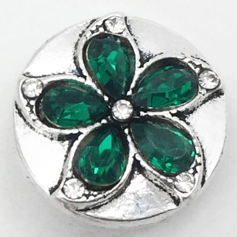 Turning Turquoise Flower 18 mm Snap