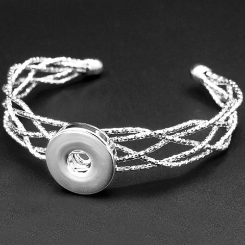 Woven In Time Bracelet for 18 mm Snap