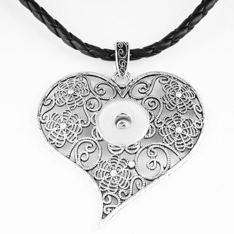 New Heart Pendant for 18 mm Snap