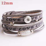 Wrapped In Love Bracelet for 12 mm Snap (3 Colour Choices)