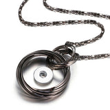 Circled In Pendant for 18 mm snaps (2 colour choices)