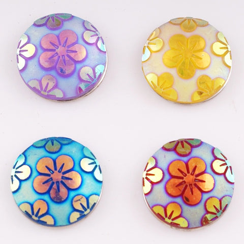 Kaleidoscope Flowers 18 mm Snap (4 Colour Choices)