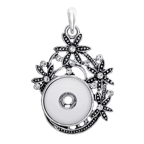 Quatre Fleur Pendant for 18 mm Snap