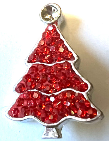 Christmas Tree With Round Top - Red 18 MM SNAP