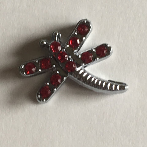 Dragonfly Slide Charm - Silver