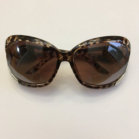 Brown Leopard Print Sunglasses for 18 mm Snaps