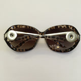 Brown Leopard Print Sunglasses for 18 mm Snaps