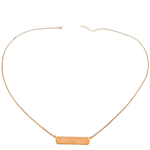 Gold Slide Bar Necklace (fits all 9 and 10 mm slide charms)