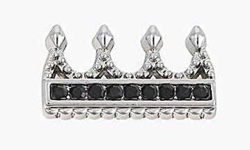 Queen's Crown Slide Charm - Silver
