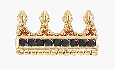 Queen's Crown Slide Charm - Gold