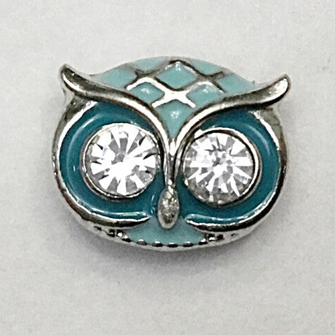 Turquoise Owl 12 mm Snap