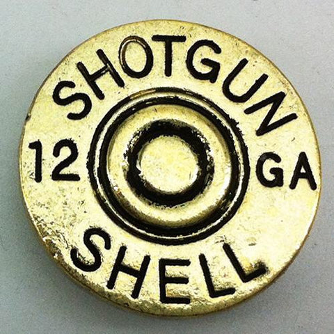 Shot Gun Shell Gold (artificial) 18 mm snap