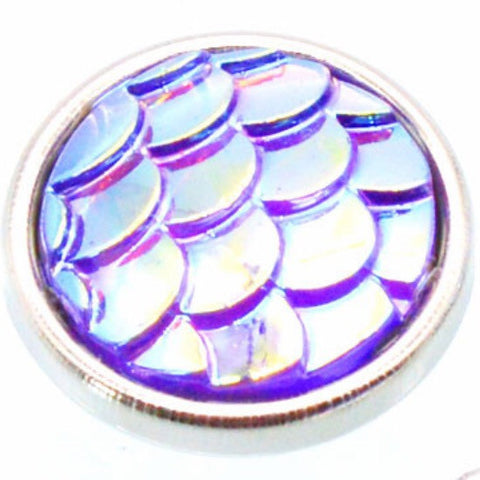 Purple Scale Kaleidoscope 12 mm Snap