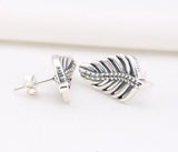 Feather and Crystal Earrings