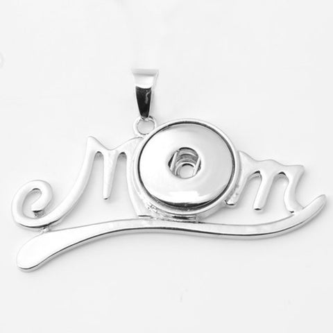 Mom Pendant for 18 mm Snaps
