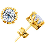 Crowning Glory Stud Earrings - Two Colours Available