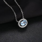 Blue Topaz Necklace