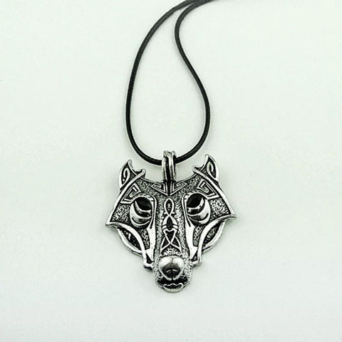 Aztec Wolf Head Necklace