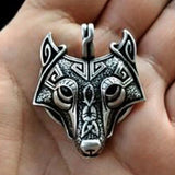 Aztec Wolf Head Necklace