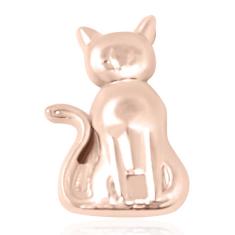 Cat Slide Charm - Rose Gold