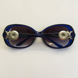 Dark Blue Sunglasses for 18 mm Snaps
