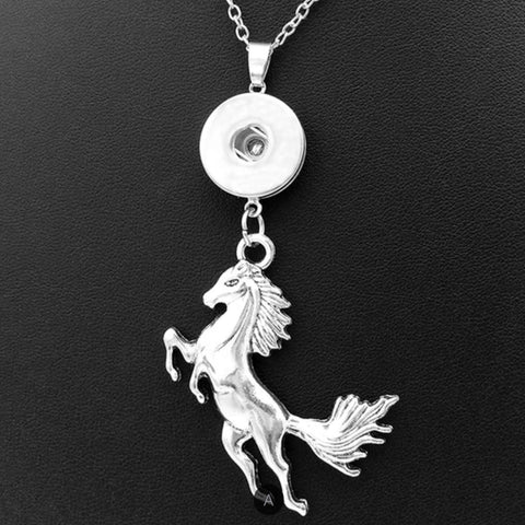 Prancing Horse Pendant For 18 mm Snap
