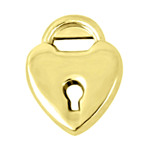 Unlock My Heart Slide Charm - Gold