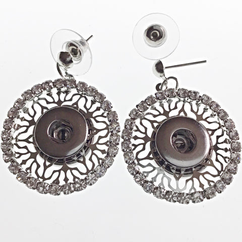 Lacey Drop Earrings for 12 mm snaps