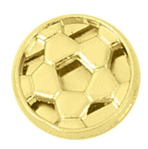 Soccer Ball Slide Charm - Gold