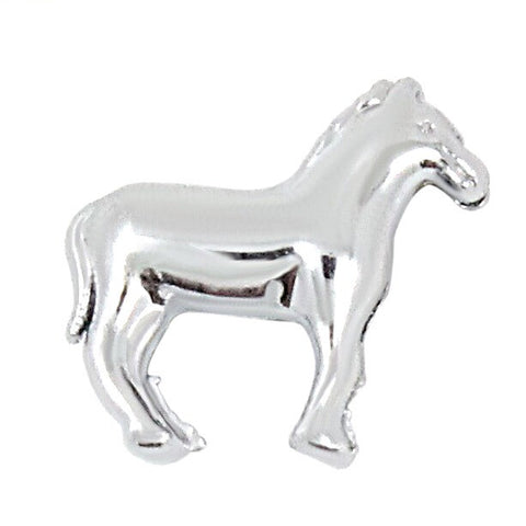 Horse Slide Charm - Silver