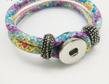 Roped In Colour Bracelet for 18 mm Snap (3 Colour Choices)