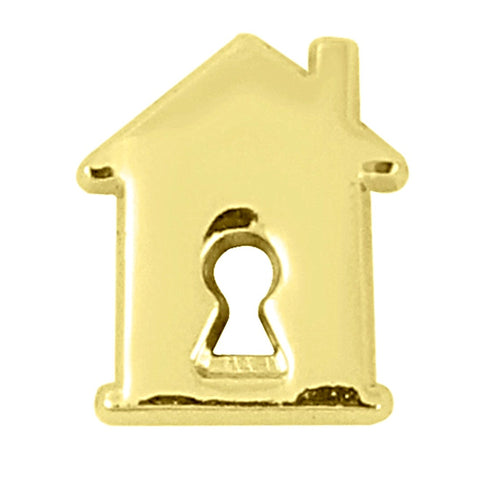 House Slide Charm - Gold