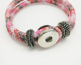 Roped In Colour Bracelet for 18 mm Snap (3 Colour Choices)