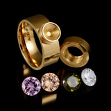 Interchangeable Crystal Rings