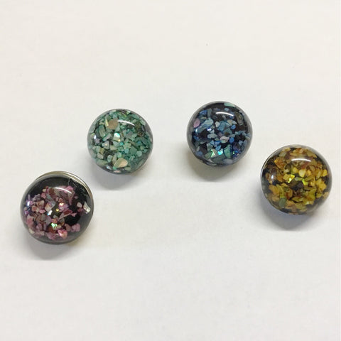 Flecked Shell 18 mm Snap (4 Colour Choices)