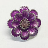 Frilly Flower 18 mm Snap (3 Colour Choices)