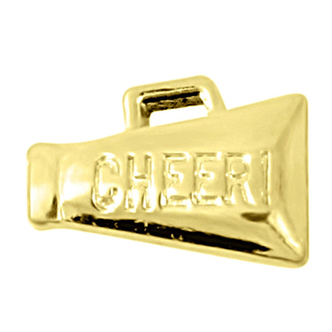 Cheer Slide Charm - Gold