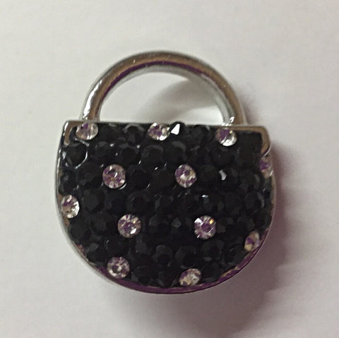 Petite Purse - Black and White 20 mm Snap