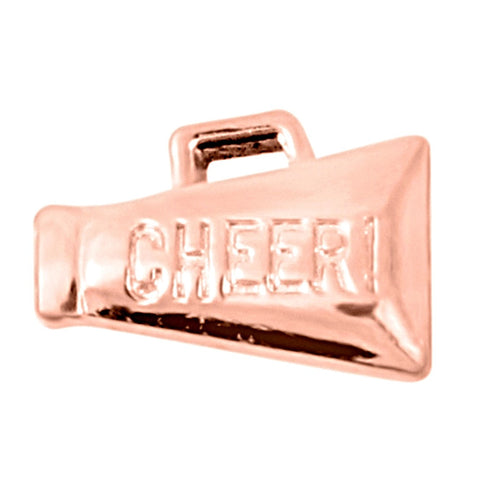 Cheer Slide Charm - Rose Gold