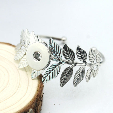 Leaf Delight Bangle for 18 mm Snap