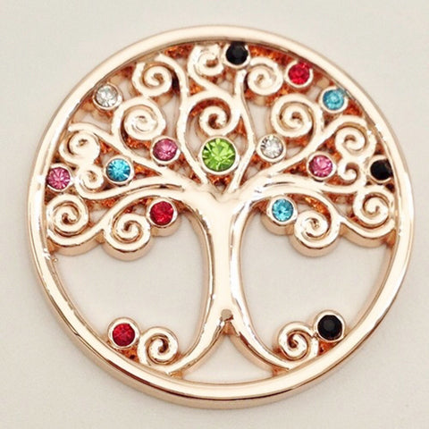 Tree Of Life (rose gold) 33 mm coin