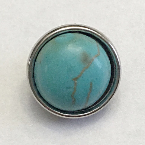 Turquoise Stone 12 mm Snap