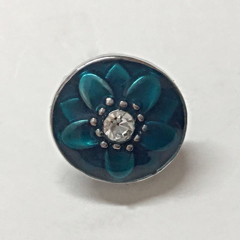 Tickled In Turquoise 12 mm Snap