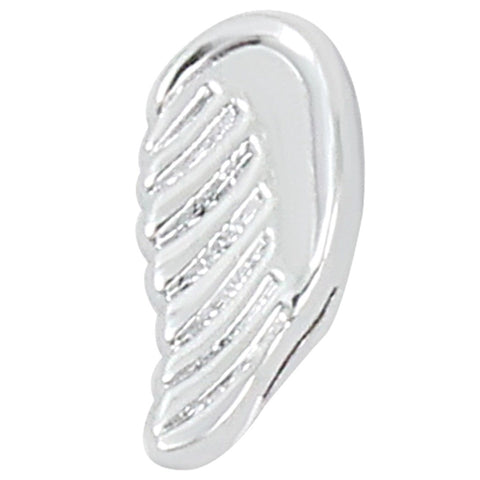 Angel Wing Slide Charm - Silver