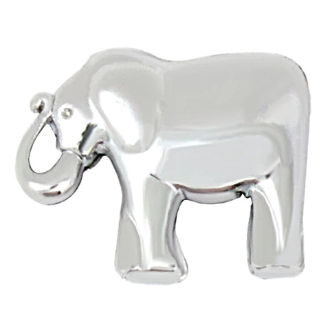 Elephant Slide Charm - Silver