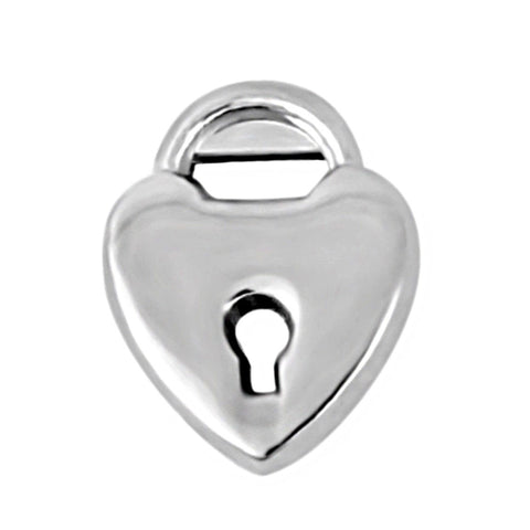 Unlock My Heart Slide Charm - Silver
