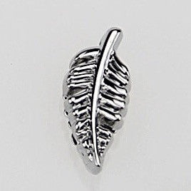 Leaf Slide Charm - Silver