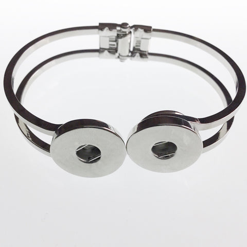 Front Opening Bangle fits 18 mm Snaps